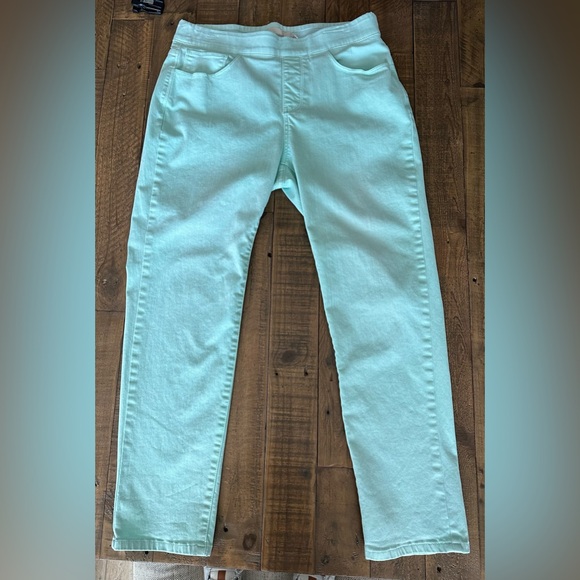 Soft Surroundings Mint Green Pull-On Jean- Size PM - Picture 1 of 5